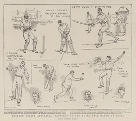 England gegen Australien, Skizzen beim dritten Testspiel in Leeds